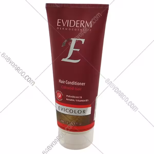 نرم کننده مو اویکالر اویدرم مناسب موهای رنگ شده |  Eviderm Evicolor Hair Conditoner for Colored Hair 200 ml