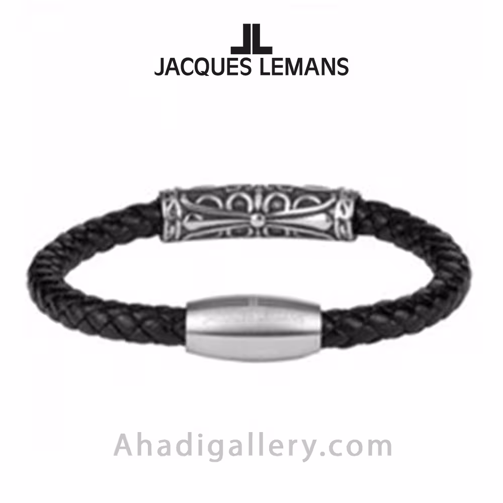 دستبند چرم ژاک لمن مدل S-B122A22