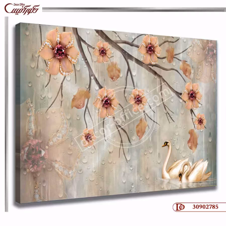 تابلو گل سه بعدی R3090