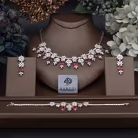 سرویس نقره جواهری عروس مدل SIL R2