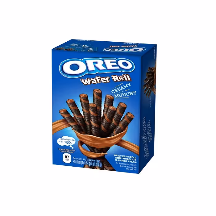 ویفر رول شکلاتی اورئو Oreo وزن 54 گرم