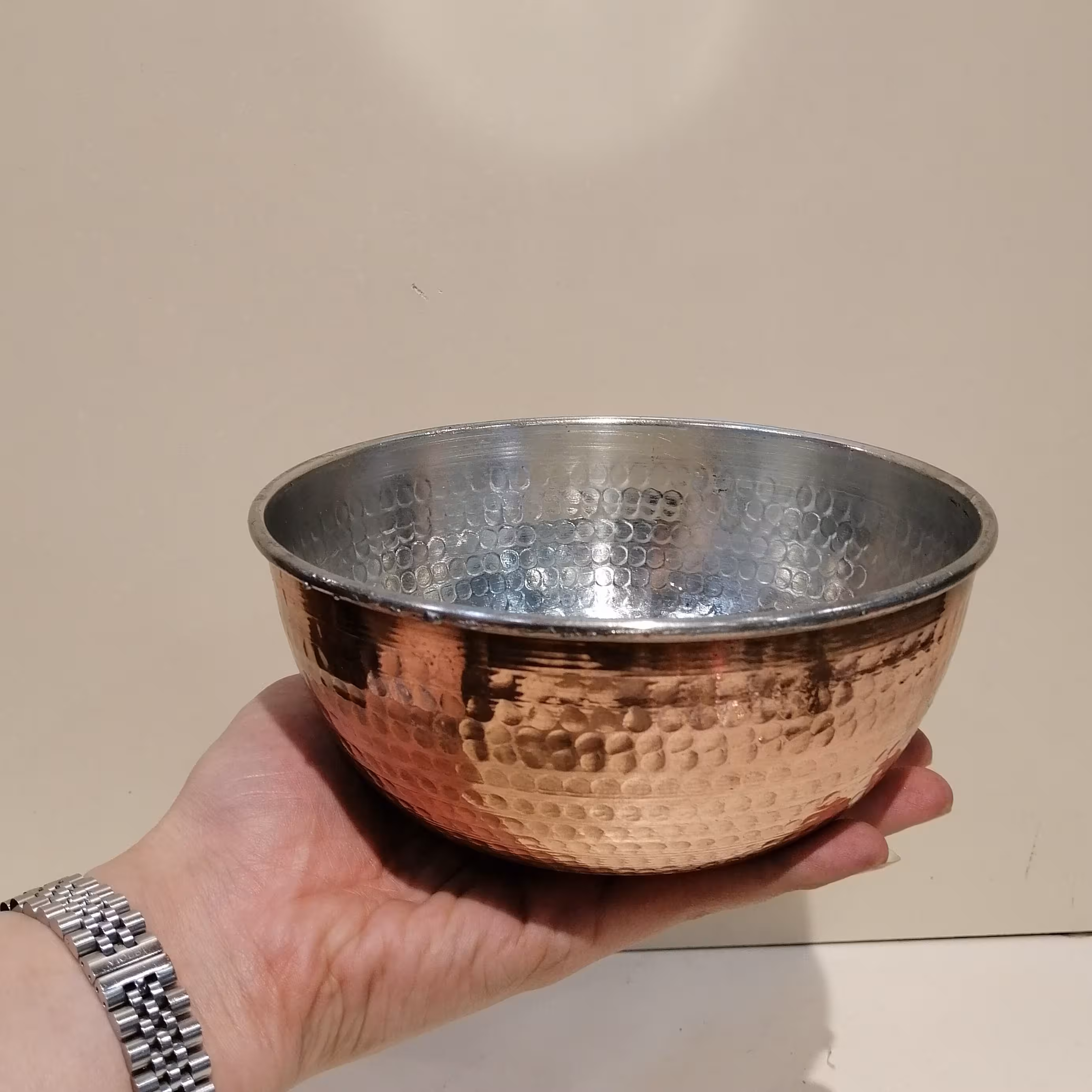 کاسه مسی اب گوشت خوری نانو شده ضد سیاه شدن 