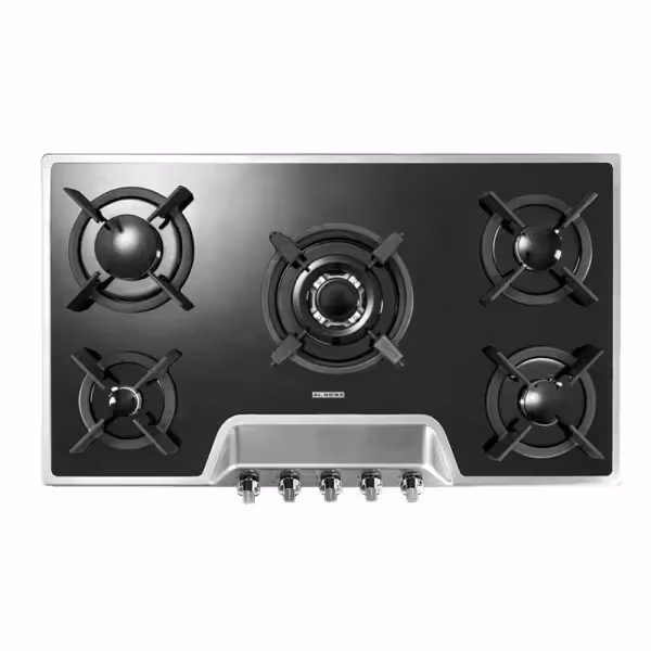 اجاق گاز رومیزی پنج شعله‌ مدل G-5901 S استیل البرز