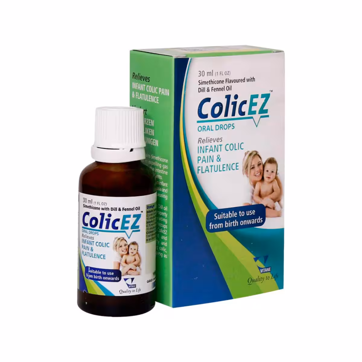 قطره کولیکز حجم 30 میلی لیتر ویتان