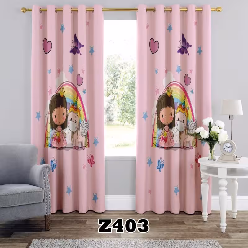 پرده سه بعدی طرح اسب تک شاخ