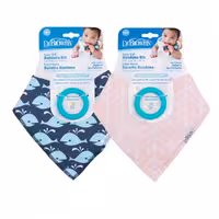 پیشبند سه گوش با دندانگیر دکتر براون Dr Brown’s مناسب برای  3 ماه