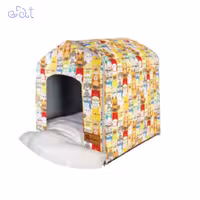 جای خواب سگ و گربه مریلند مدل MerryLand Sweet Home Plus (رنگ زرد)