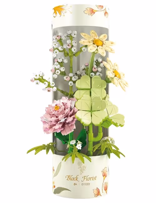 لگو 598 تکه باکس گل استوانه‌ای کد 611051 برند Sembo Block