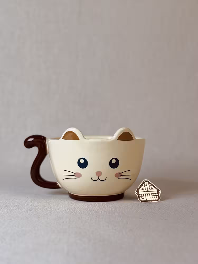 ماگ گربه طرح پنجه برجسته کد002885