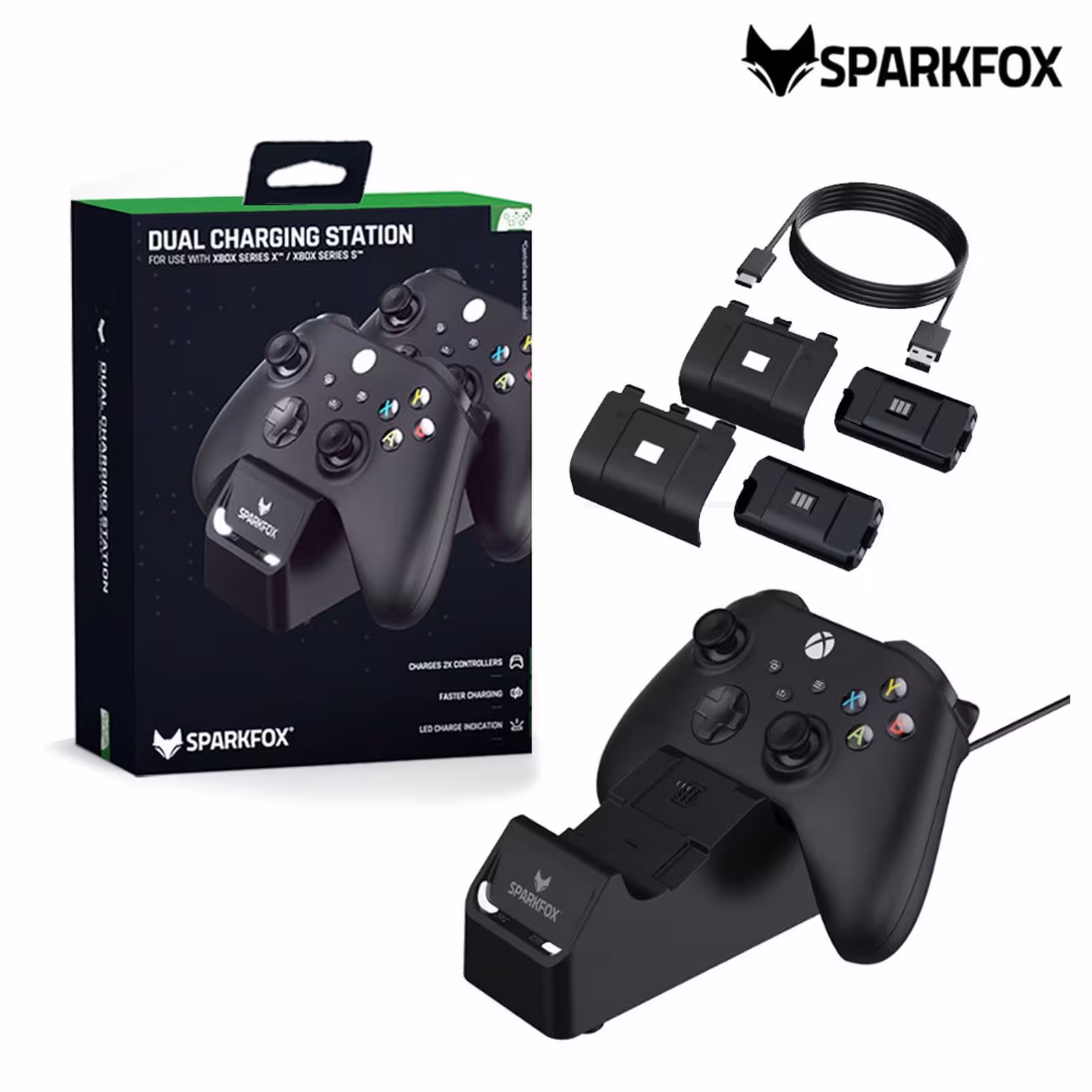 پایه شارژر SparkFox مدل W20X504 مناسب دسته بازی Xbox Series X / S