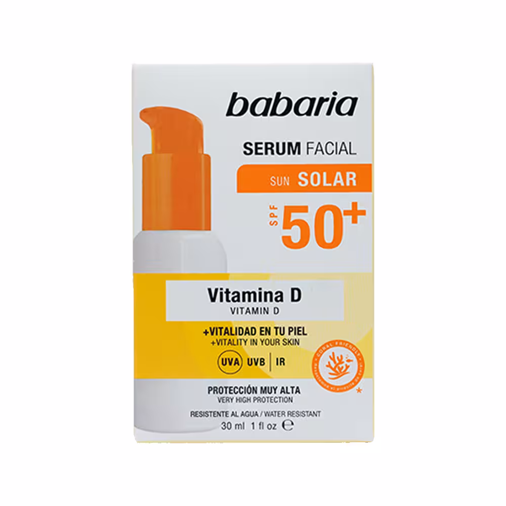 سرم ضد آفتاب ویتامین D باباریا با SPF50 حجم 30 میل