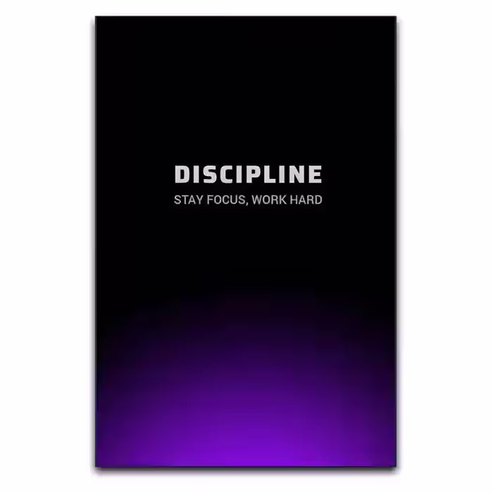 تابلو انگیزشی طرح Discipline