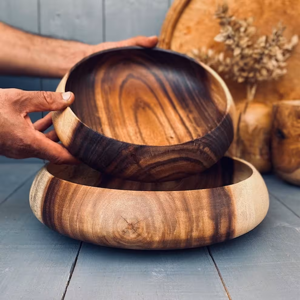 ظرف چوبی پذیرایی مانکی پاد کد 01001