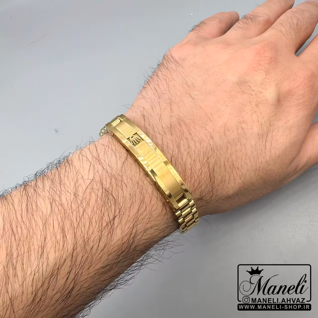 دستبند رولکس طلایی رنگ ثابت|14040516