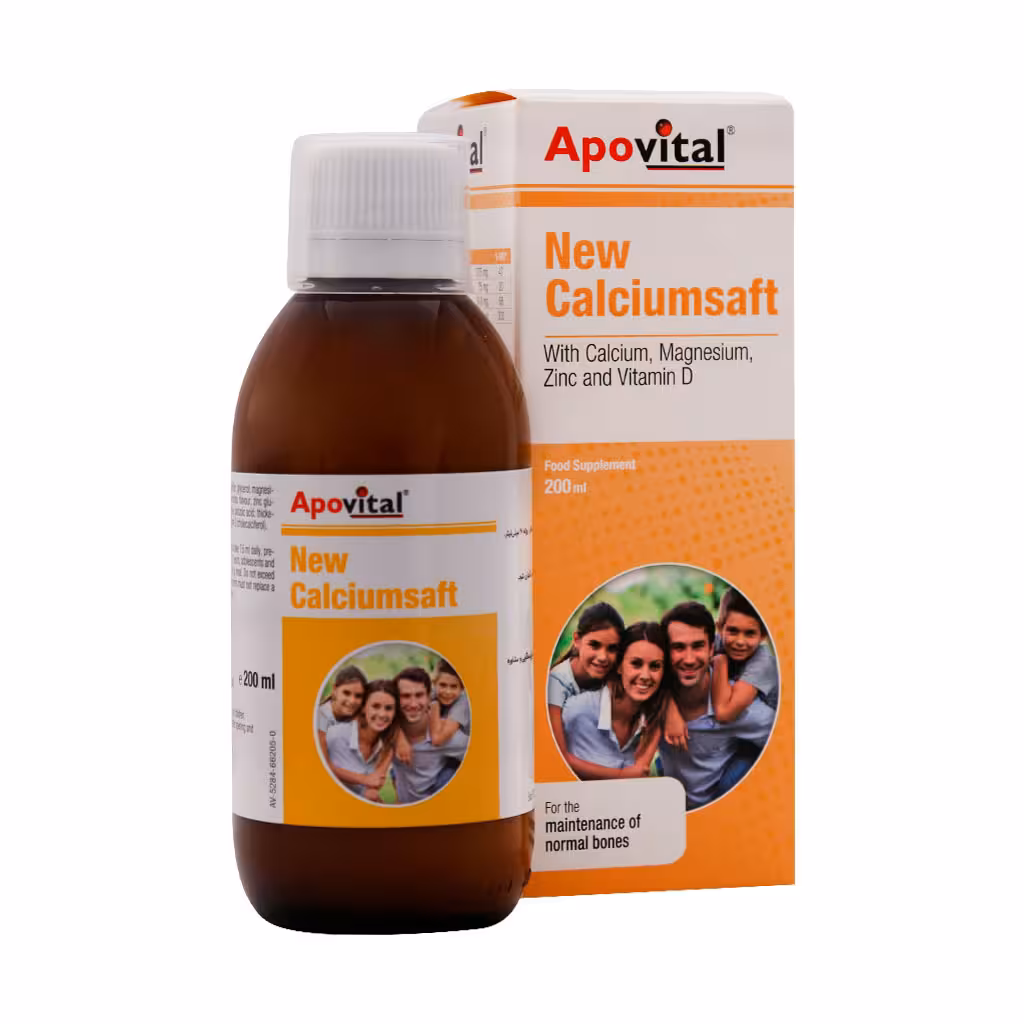 شربت نیو کلسیم سافت آپوویتال 200میلی لیتر | Apovital New Calciumsaft