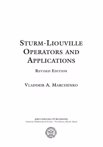 خرید و دانلود نسخه کامل کتاب Sturm-Liouville operators and applications (Revised Edition of 1986)