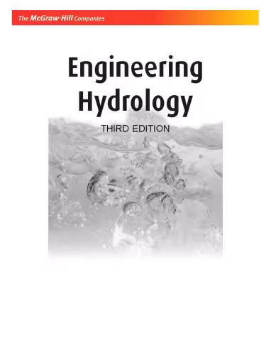 خرید و دانلود نسخه کامل کتاب Engineering Hydrology
