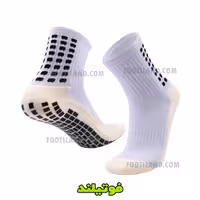 جوراب استپدار سفید ساق کوتاه