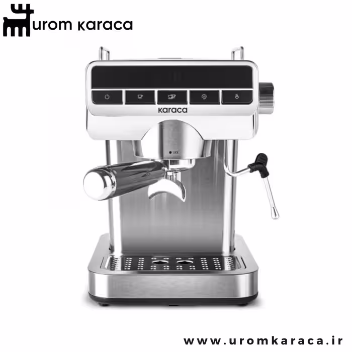 اسپرسو ساز با فوم ساز شیر 20 بار کاراجا کافه آرت Coffee Art 1362 نقره ای