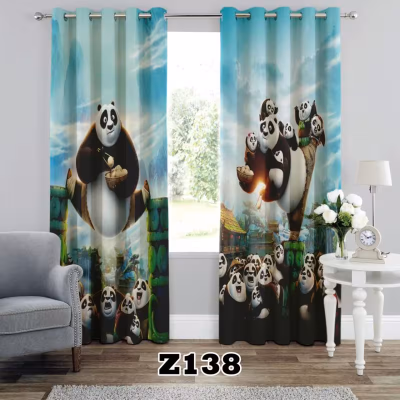 پرده سه بعدی پاندای کونگ فو کار