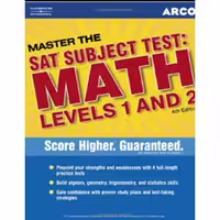 کتاب Arco Master the SAT Subject Test Math Levels 1 & 2 اثر Arco