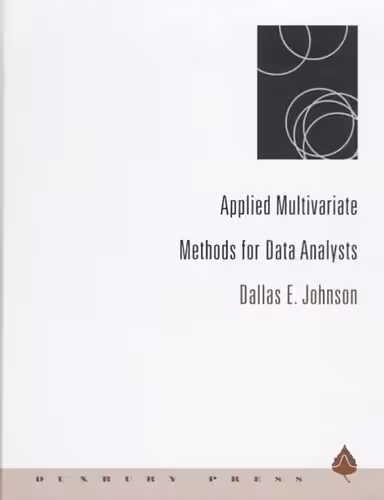 خرید و دانلود نسخه کامل کتاب Applied Multivariate Methods for Data Analysts