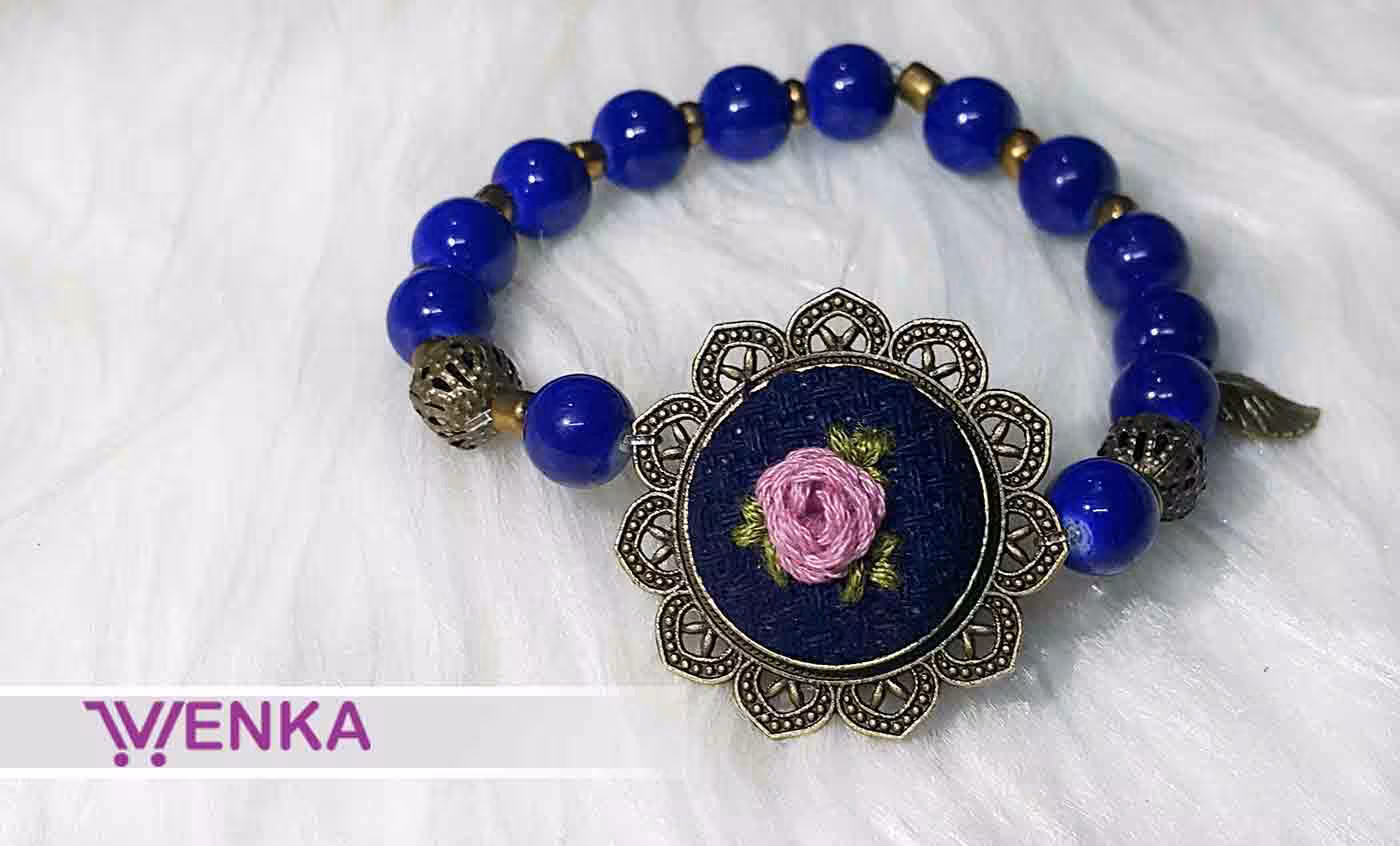 دستبند گلدوزی کد 3231