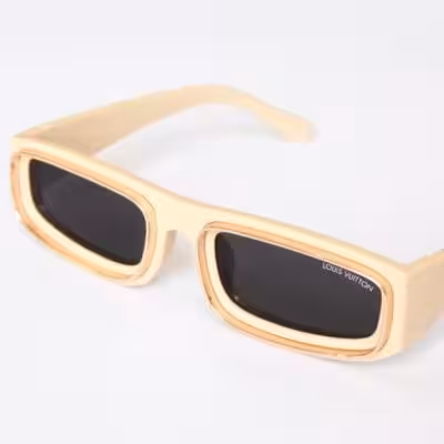 عینک Louis Vuitton مستطیلی , کرم