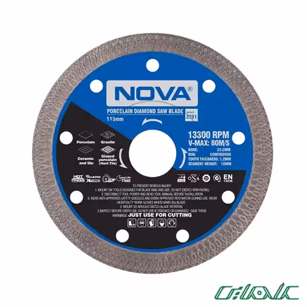 صفحه برش پرسلان بر نووا مدل 2751