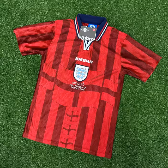 لباس دوم انگلیس جام جهانی 1998 تایلندی اورجینال پلیری   فیلم محصول