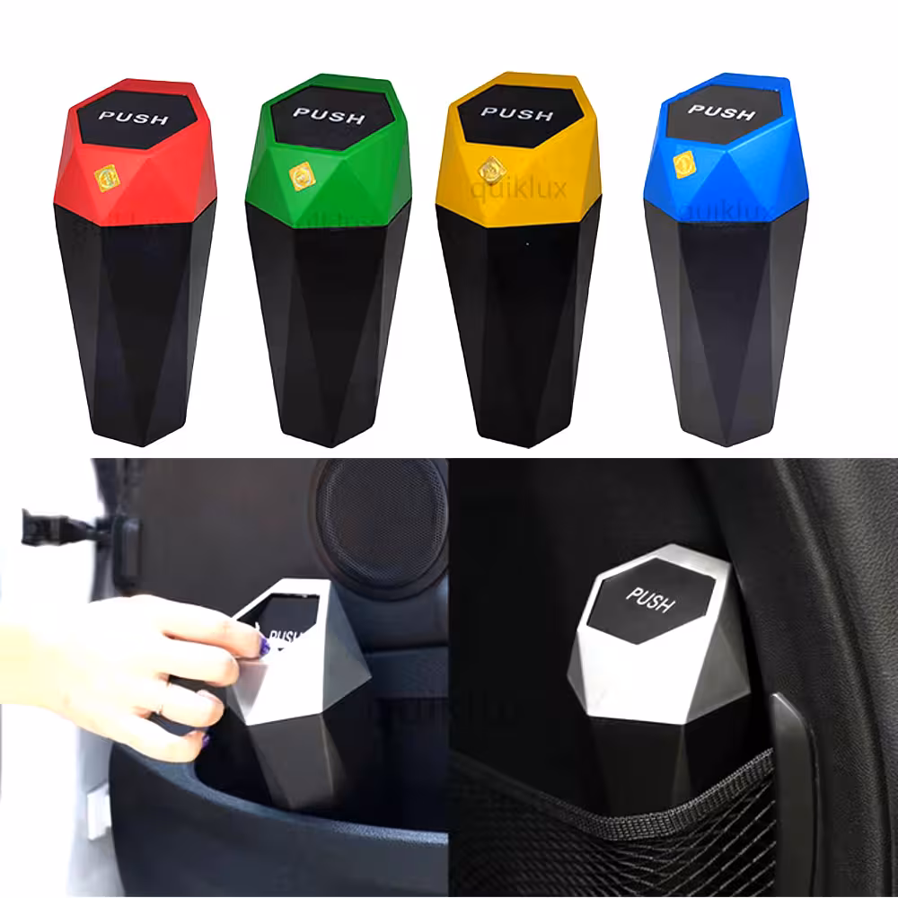 سطل زباله شش ضلعی خودرو