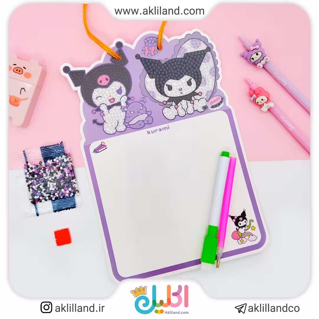 ست تخته وایت برد و نقاشی الماسی کارتونی