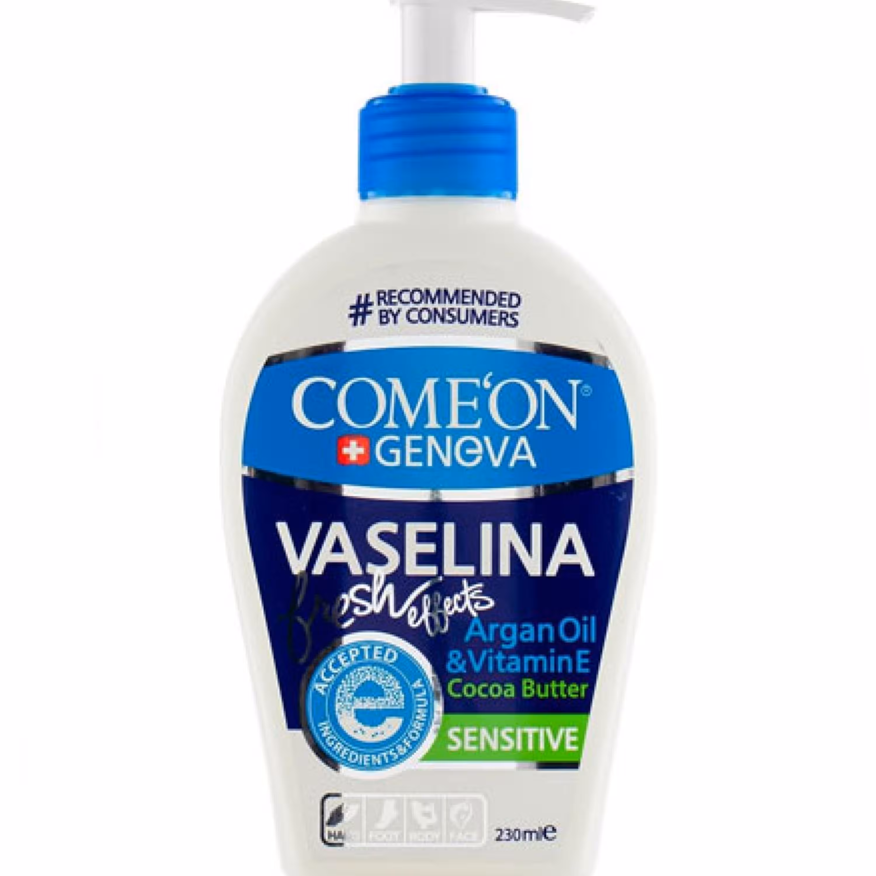 کرم وازلین روغن آرگان و ویتامین E کامان حجم  230 میل