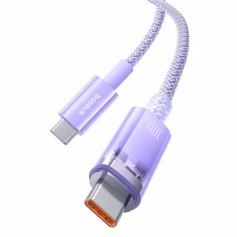 کابل تبدیل فست شارژ Baseus CB000043 Type-C To Type-C PD 100W 2m