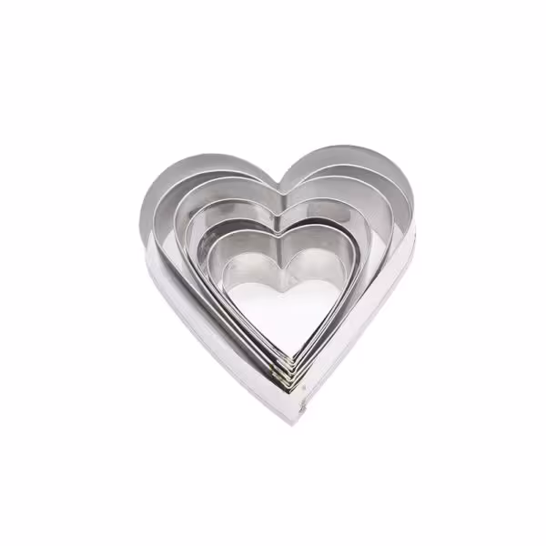 کاتر 7 تیکه قلب بزرگ