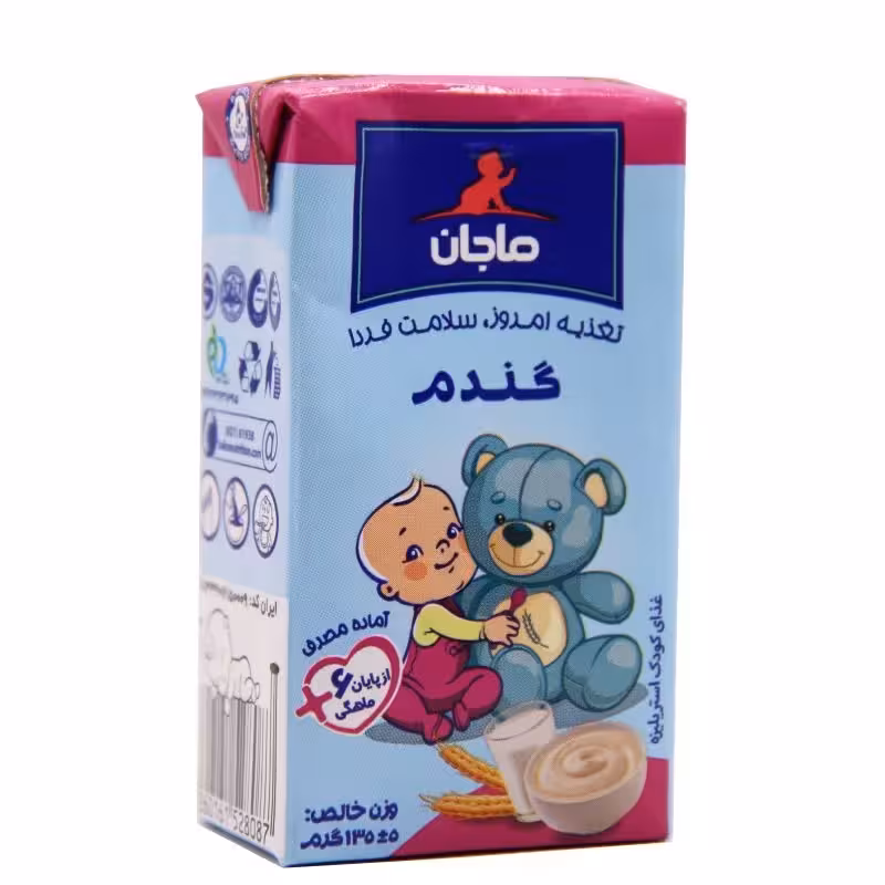غذای کمکی کودک فرنی گندم ماجان کاله 135 گرم