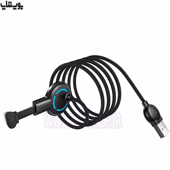کابل شارژر گیمینگ USB به تایپ سی RGB مک دودو مدل CA-596