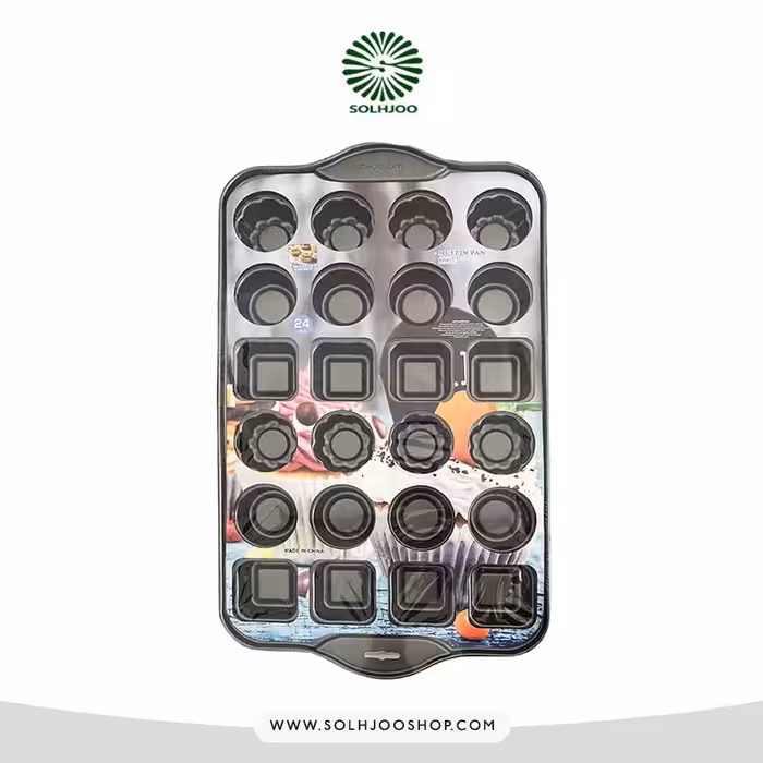 قالب تفلون مافین 3 طرح 24 خانه