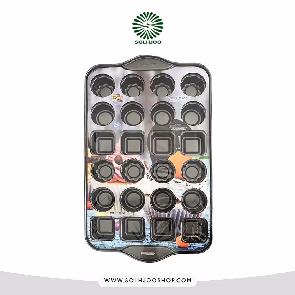 قالب تفلون مافین 3 طرح 24 خانه