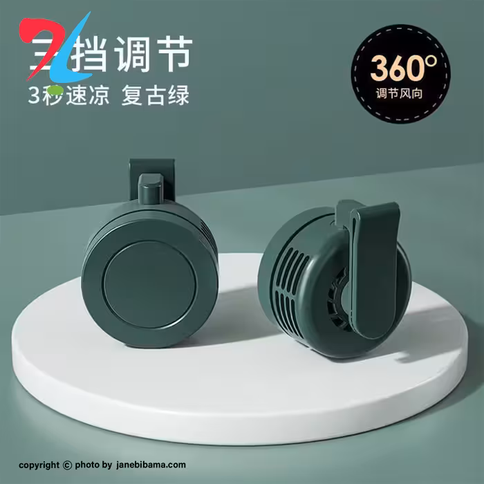 فن مینی کمری - سبز mini portable fan fs-f10