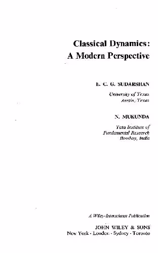 خرید و دانلود نسخه کامل کتاب Classical dynamics: a modern perspective