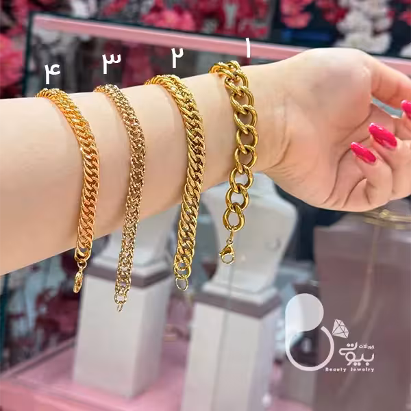 دستبند طرح طلا