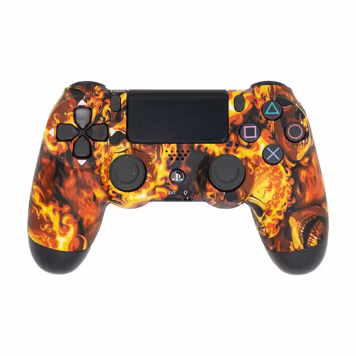 دسته پلی استیشن4 طرح جمجمه آتشین هایکپی