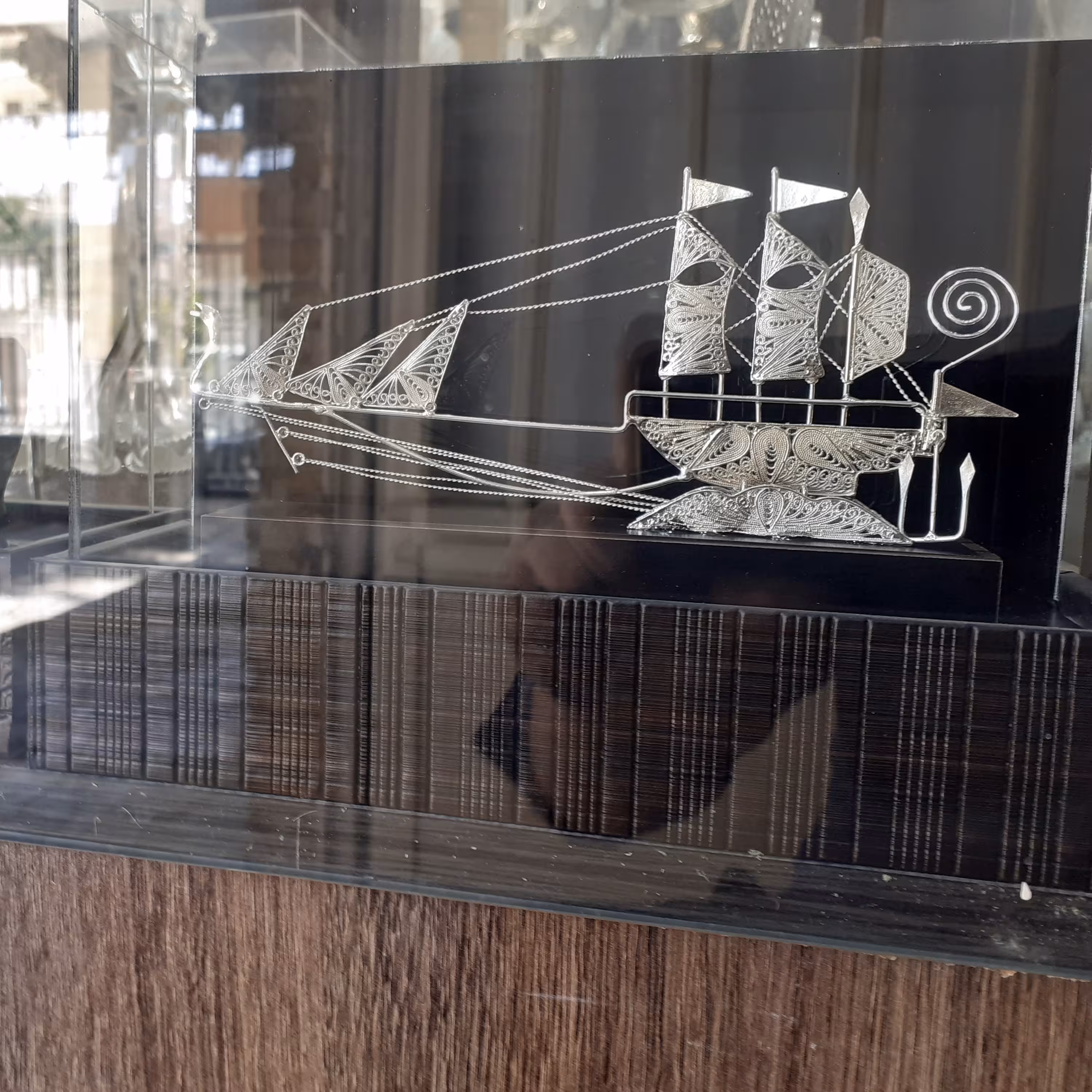باکس نقره مدل کشتی تمام نقره متاسب هدیه و کادویی