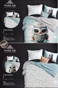 روتختی دورو طرح دار یک نفره پنج تکه پارلاک برند ترکسان کد A745