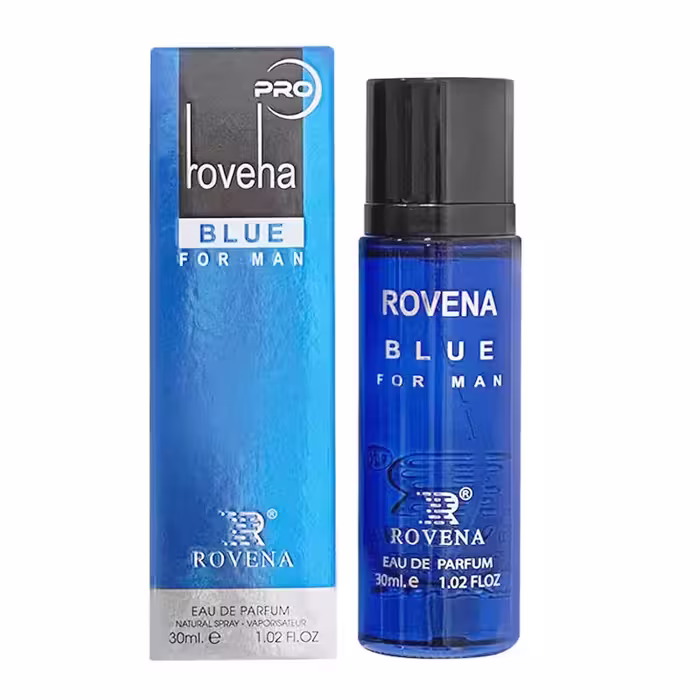 ادکلن مردانه روونا Rovena مدل Hoveha Blue رایحه بلو شنل حجم 30ml