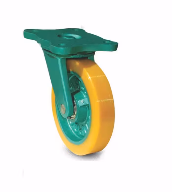 چرخ چدنی پلی یورتان سایز 250 گردان با ضخامت بالا و تضمین کف قیمت بدون نمونه مشابه