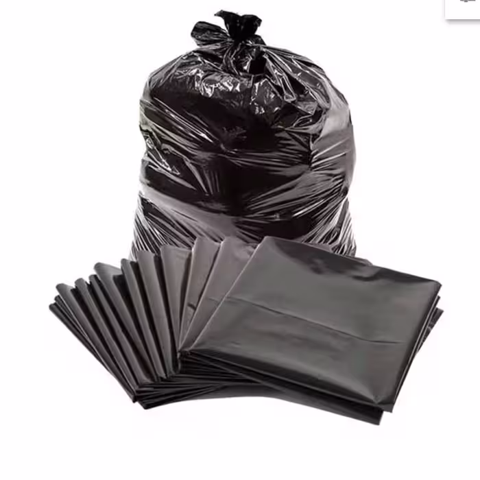 کیسه زباله مشکی درجه سه 25 کیلویی سایز  80 در 120