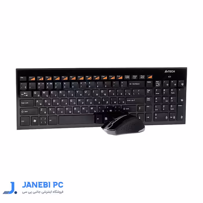 کیبورد و ماوس بی سیم ای فورتک مدل KR-8572