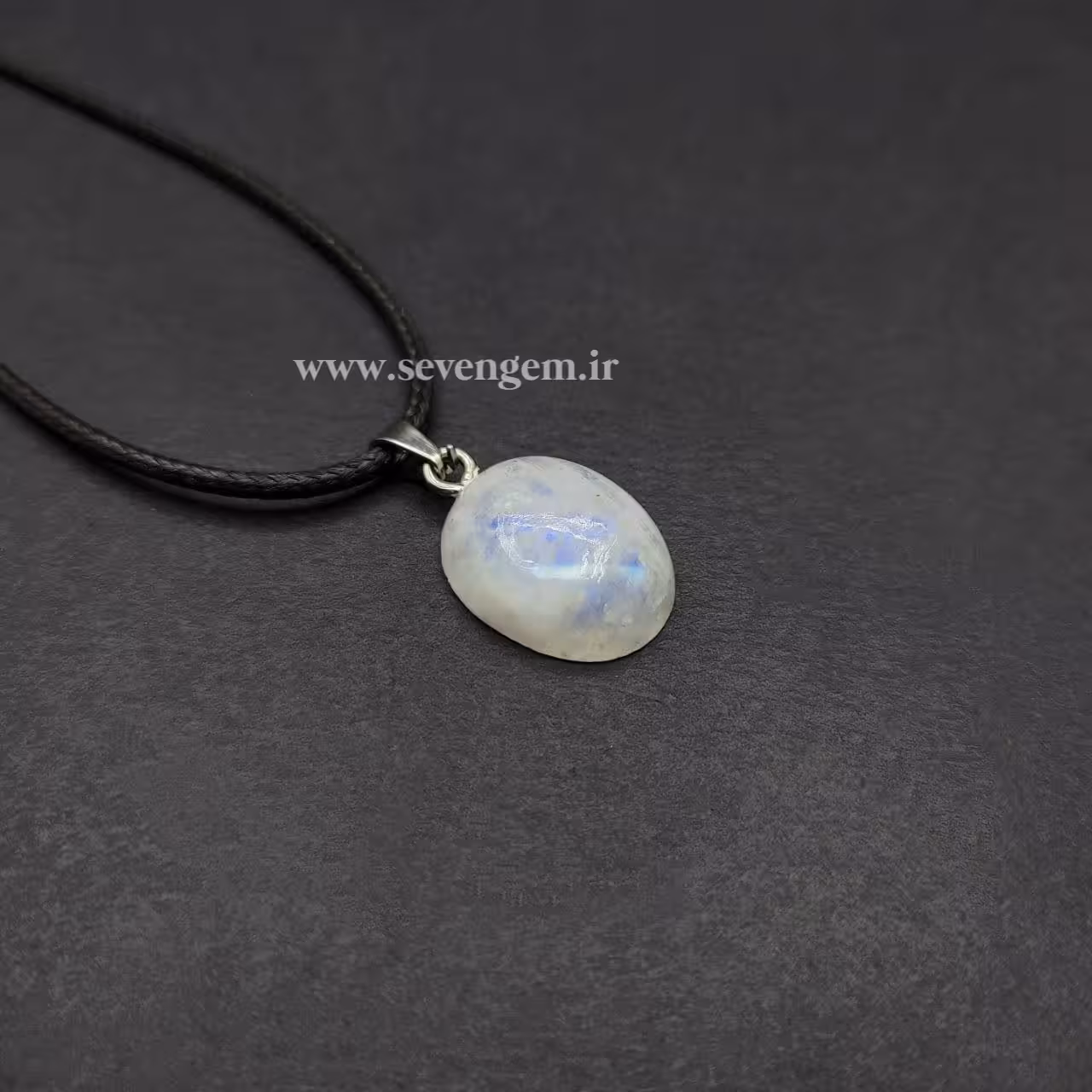 گردنبند سنگ لابرادوریت سفید (کد402)